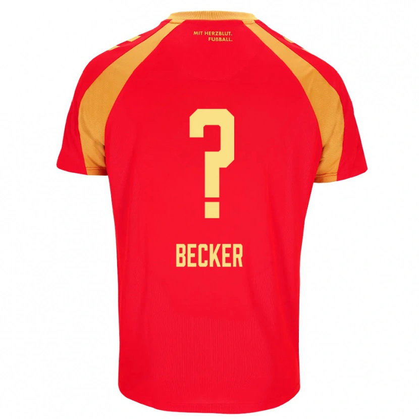 Danxen Herren Georg Becker #0 Rot Orange Schwarz Auswärtstrikot Trikot 2026/27 T-Shirt Schweiz