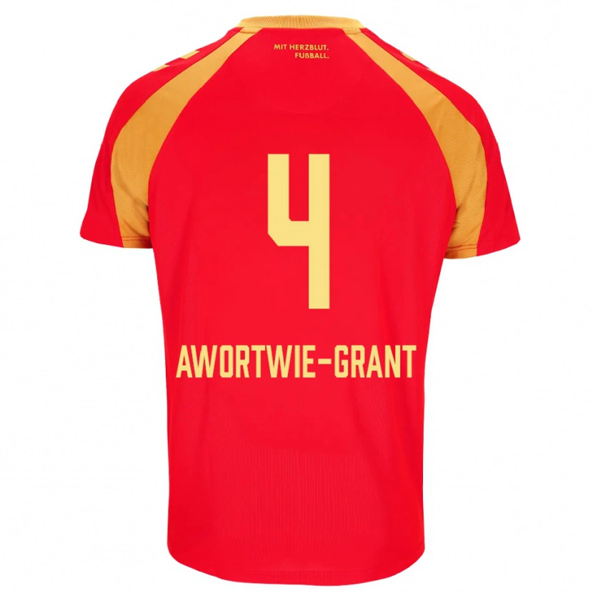 Danxen Herren Nyamekye Awortwie-Grant #4 Rot Orange Schwarz Auswärtstrikot Trikot 2026/27 T-Shirt Schweiz