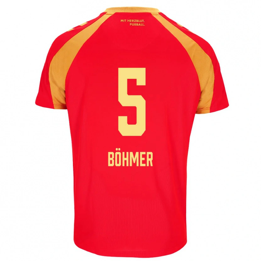 Danxen Herren Tim Böhmer #5 Rot Orange Schwarz Auswärtstrikot Trikot 2026/27 T-Shirt Schweiz