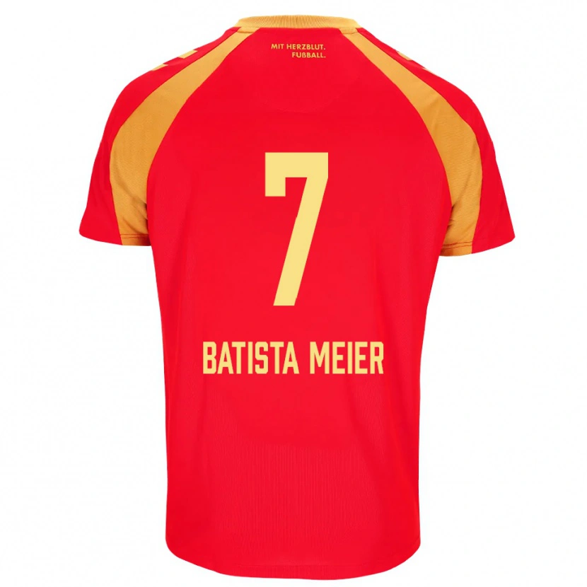 Danxen Herren Oliver Batista Meier #7 Rot Orange Schwarz Auswärtstrikot Trikot 2026/27 T-Shirt Schweiz