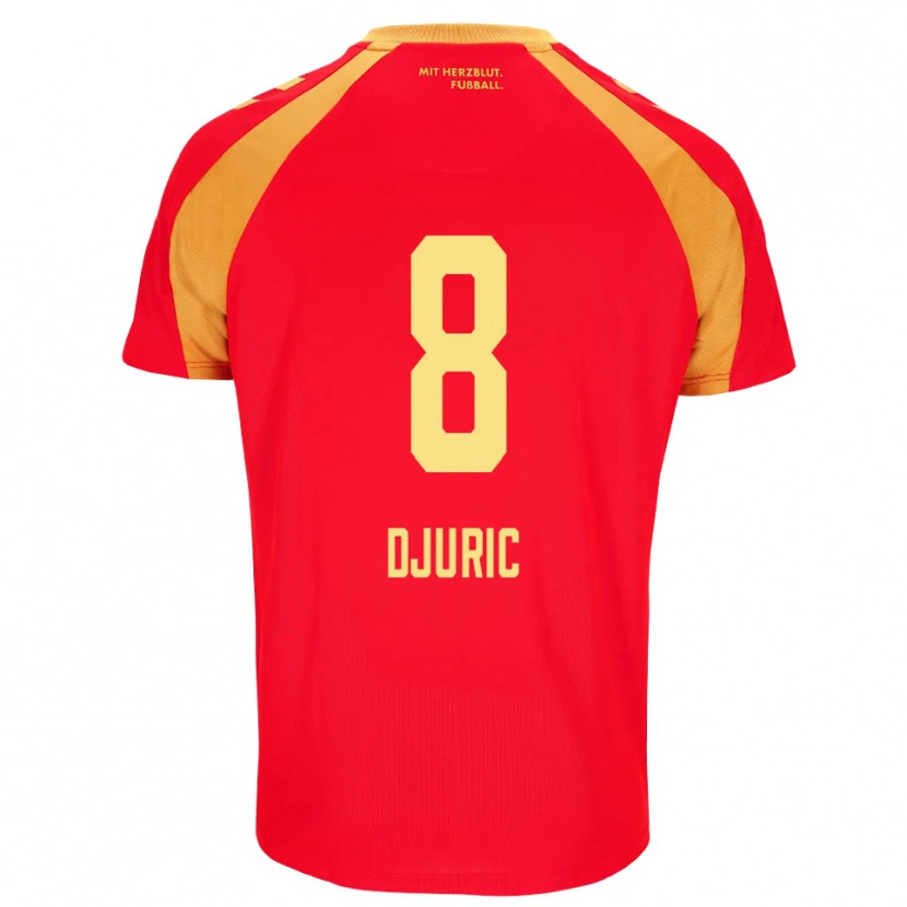 Danxen Herren Luka Duric #8 Rot Orange Schwarz Auswärtstrikot Trikot 2026/27 T-Shirt Schweiz