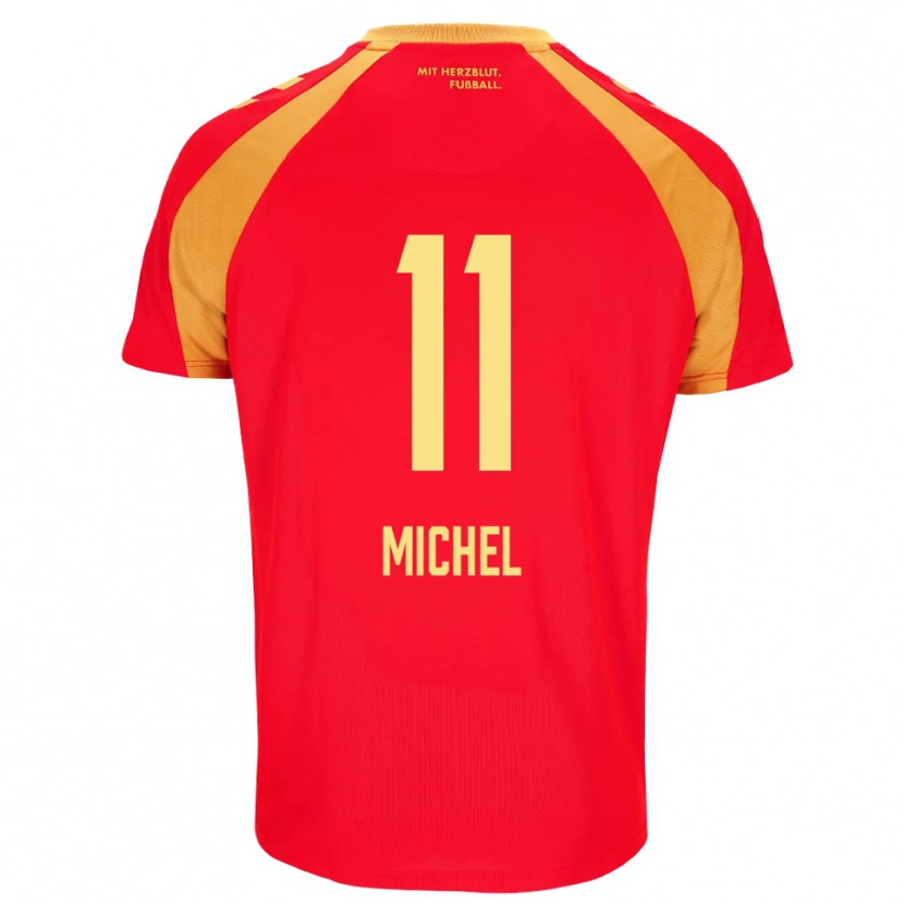 Danxen Herren Sven Michel #11 Rot Orange Schwarz Auswärtstrikot Trikot 2026/27 T-Shirt Schweiz