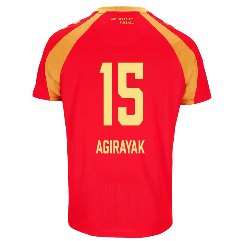 Danxen Herren Cihan Agirayak #15 Rot Orange Schwarz Auswärtstrikot Trikot 2026/27 T-Shirt Schweiz
