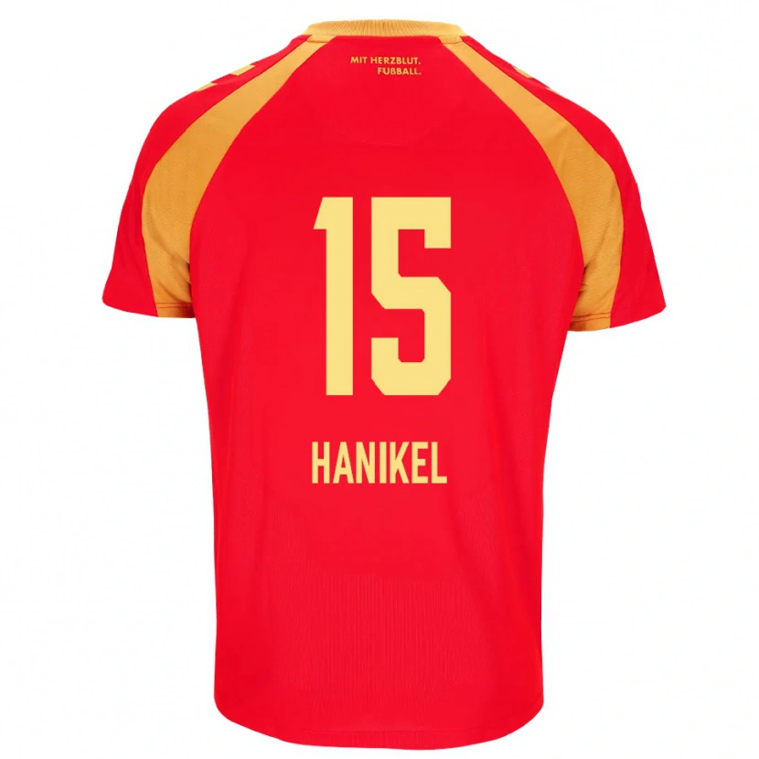 Danxen Herren Maximilian Hanikel #15 Rot Orange Schwarz Auswärtstrikot Trikot 2026/27 T-Shirt Schweiz