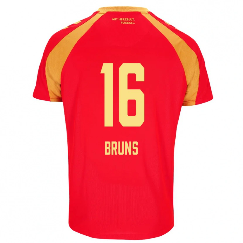 Danxen Herren Tom Bruns #16 Rot Orange Schwarz Auswärtstrikot Trikot 2026/27 T-Shirt Schweiz