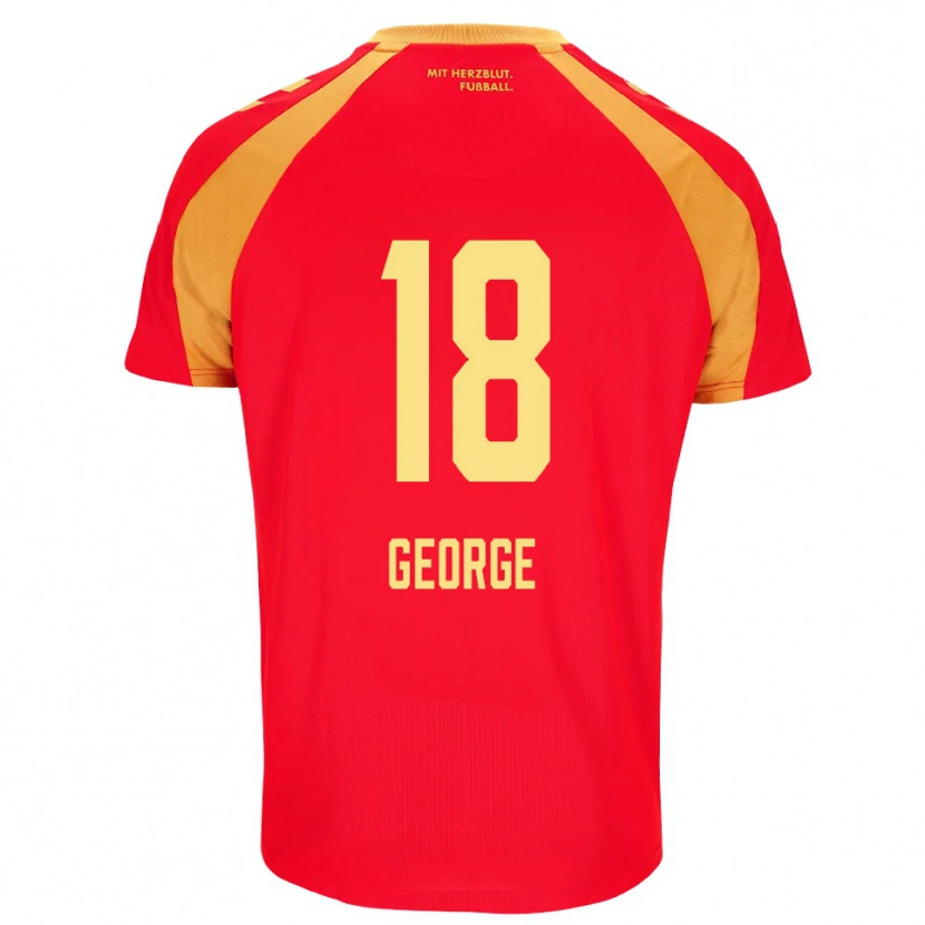 Danxen Herren Kayonte Kaheim Karim George #18 Rot Orange Schwarz Auswärtstrikot Trikot 2026/27 T-Shirt Schweiz