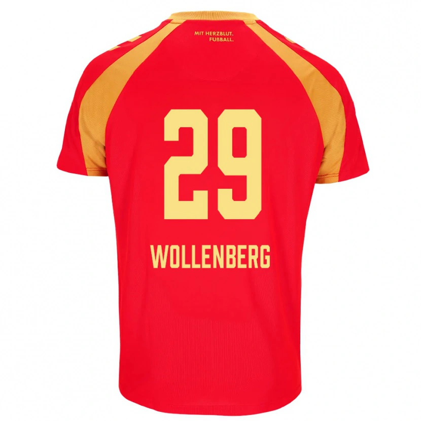 Danxen Herren Paul Wollenberg #29 Rot Orange Schwarz Auswärtstrikot Trikot 2026/27 T-Shirt Schweiz