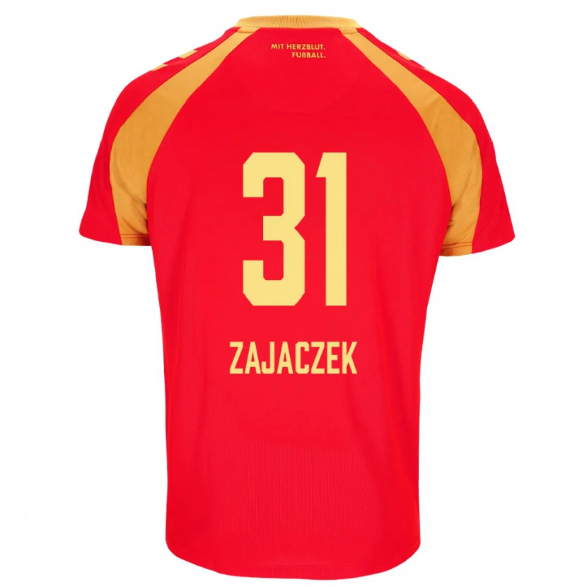 Danxen Herren Arne Zajaczek #31 Rot Orange Schwarz Auswärtstrikot Trikot 2026/27 T-Shirt Schweiz