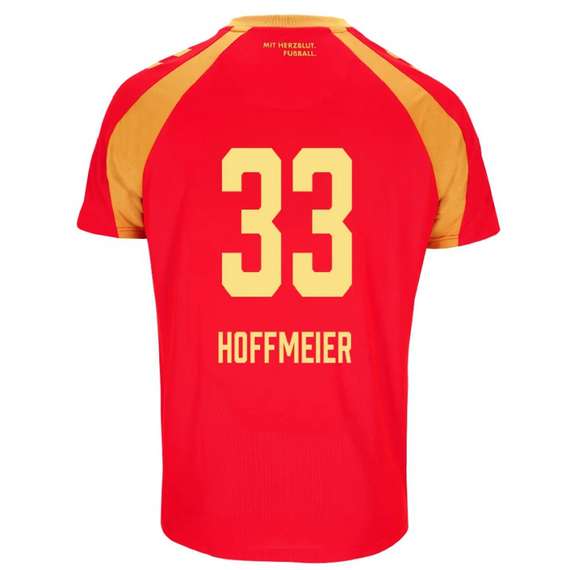 Danxen Herren Marcel Hoffmeier #33 Rot Orange Schwarz Auswärtstrikot Trikot 2026/27 T-Shirt Schweiz