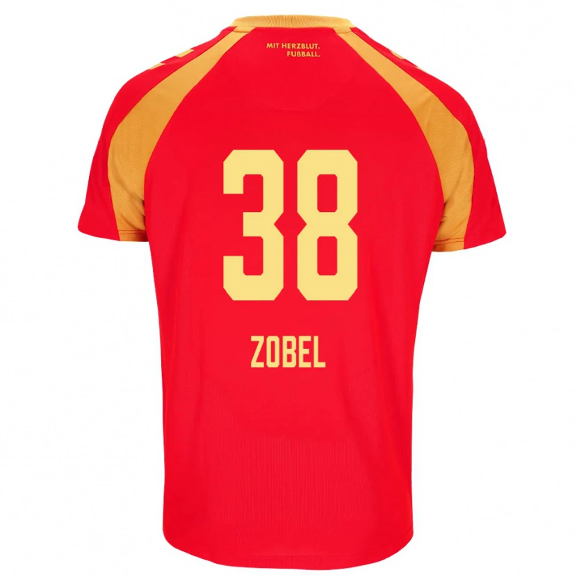 Danxen Herren Tristan Zobel #38 Rot Orange Schwarz Auswärtstrikot Trikot 2026/27 T-Shirt Schweiz