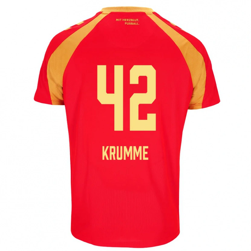 Danxen Herren Kevin Krumme #42 Rot Orange Schwarz Auswärtstrikot Trikot 2026/27 T-Shirt Schweiz