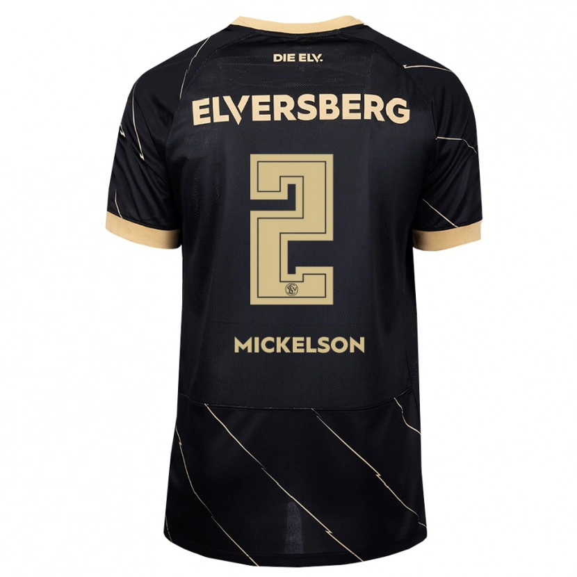 Danxen Herren Nicholas Mickelson #2 Schwarz Braun Auswärtstrikot Trikot 2026/27 T-Shirt Schweiz