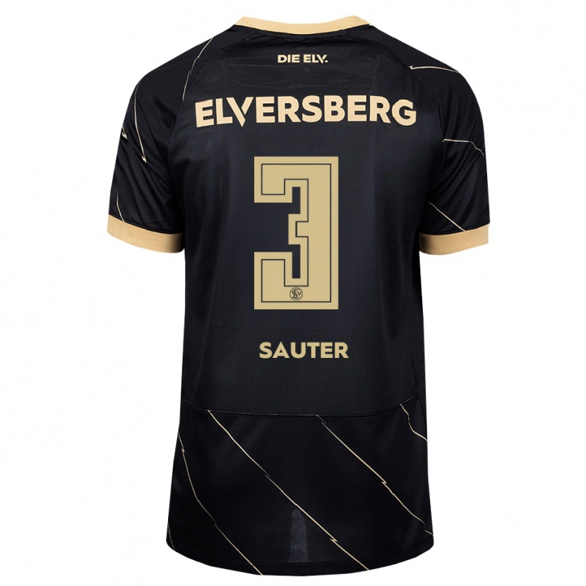 Danxen Herren Luca Sauter #3 Schwarz Braun Auswärtstrikot Trikot 2026/27 T-Shirt Schweiz