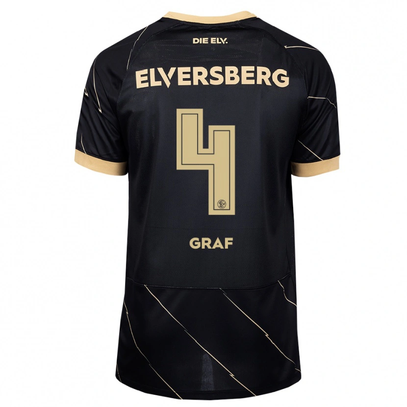 Danxen Herren Matheo Graf #4 Schwarz Braun Auswärtstrikot Trikot 2026/27 T-Shirt Schweiz