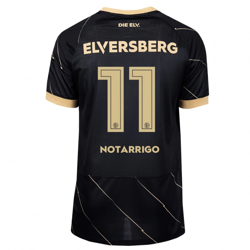Danxen Herren Lionel Notarrigo #11 Schwarz Braun Auswärtstrikot Trikot 2026/27 T-Shirt Schweiz