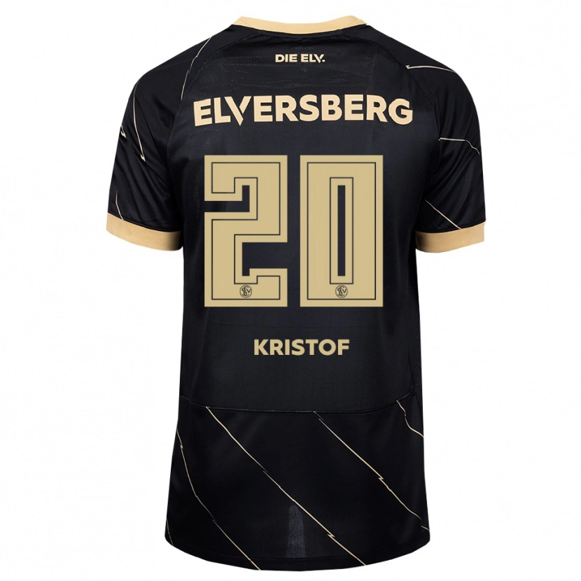 Danxen Herren Nicolas Kristof #20 Schwarz Braun Auswärtstrikot Trikot 2026/27 T-Shirt Schweiz