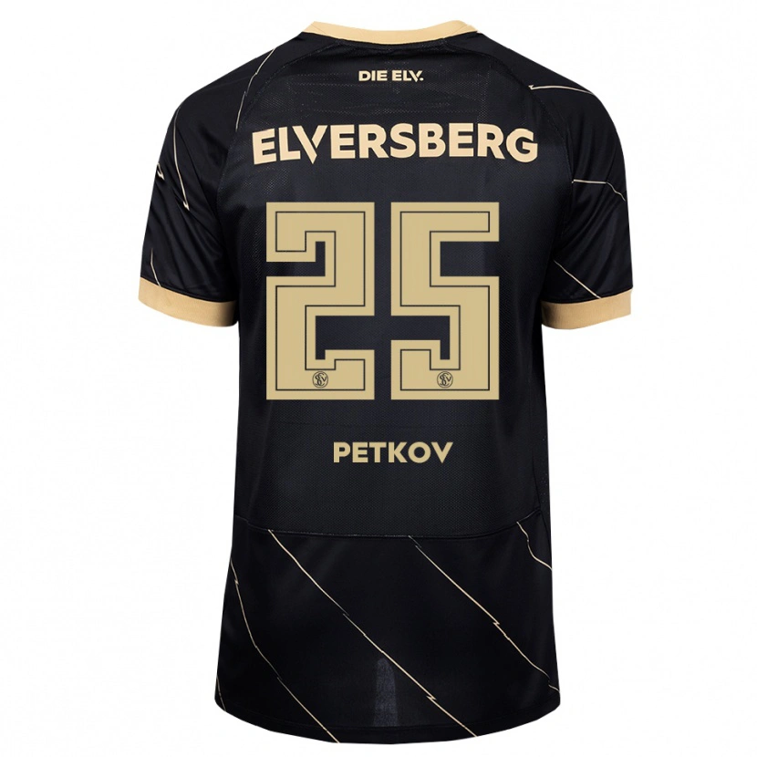 Danxen Herren Lukas Petkov #25 Schwarz Braun Auswärtstrikot Trikot 2026/27 T-Shirt Schweiz