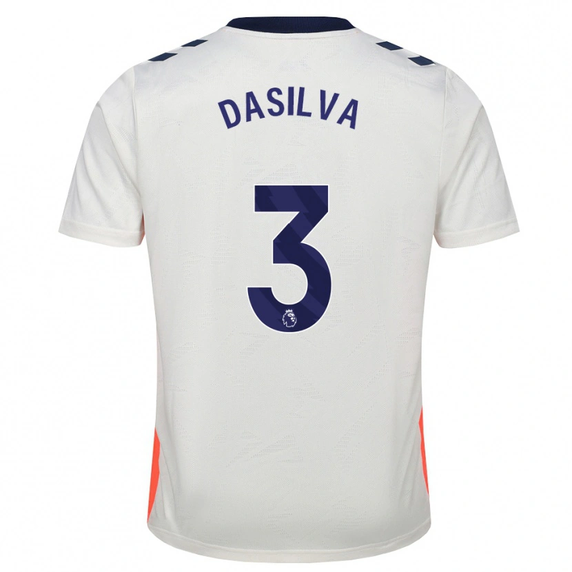 Danxen Herren Jay Dasilva #3 Weiß Orange Königsblau Auswärtstrikot Trikot 2026/27 T-Shirt Schweiz