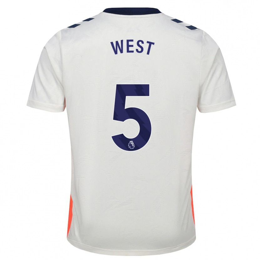 Danxen Herren Devon West #5 Weiß Orange Königsblau Auswärtstrikot Trikot 2026/27 T-Shirt Schweiz