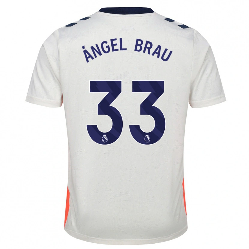 Danxen Herren Miguel Ángel Brau #33 Weiß Orange Königsblau Auswärtstrikot Trikot 2026/27 T-Shirt Schweiz