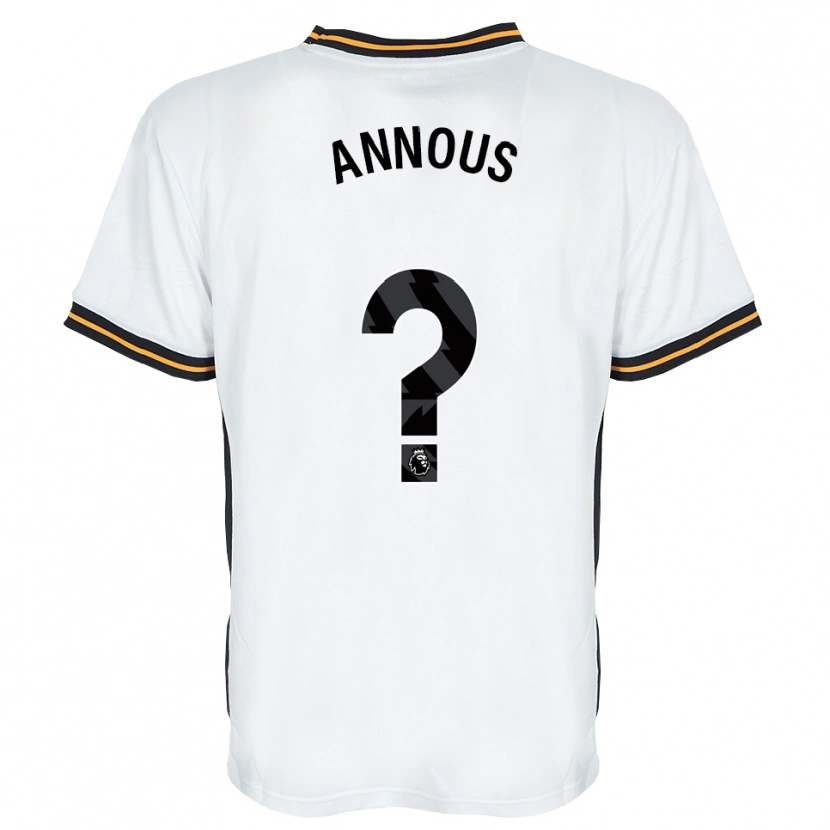Danxen Herren Brandon Annous #0 Weiß Orange Schwarz Auswärtstrikot Trikot 2026/27 T-Shirt Schweiz