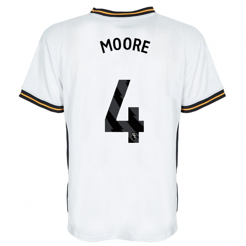 Danxen Herren Bobby Moore #4 Weiß Orange Schwarz Auswärtstrikot Trikot 2026/27 T-Shirt Schweiz