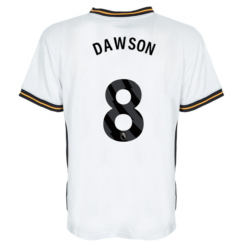 Danxen Herren Lucas Dawson #8 Weiß Orange Schwarz Auswärtstrikot Trikot 2026/27 T-Shirt Schweiz