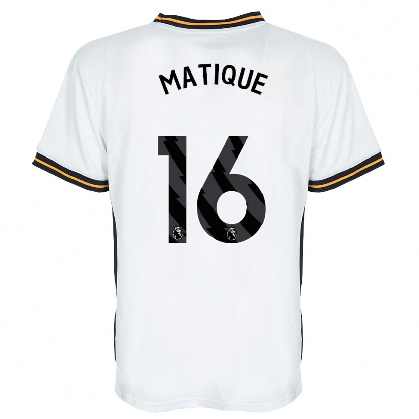Danxen Herren Albert Matique #16 Weiß Orange Schwarz Auswärtstrikot Trikot 2026/27 T-Shirt Schweiz