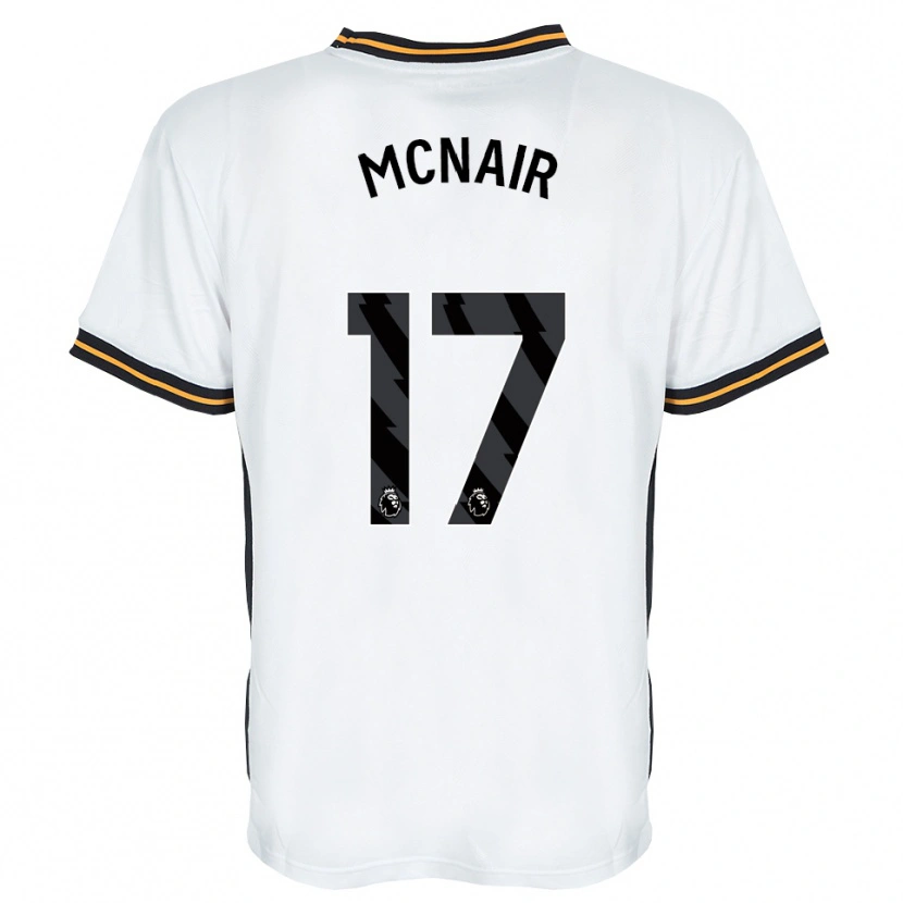 Danxen Herren Paddy Mcnair #17 Weiß Orange Schwarz Auswärtstrikot Trikot 2026/27 T-Shirt Schweiz