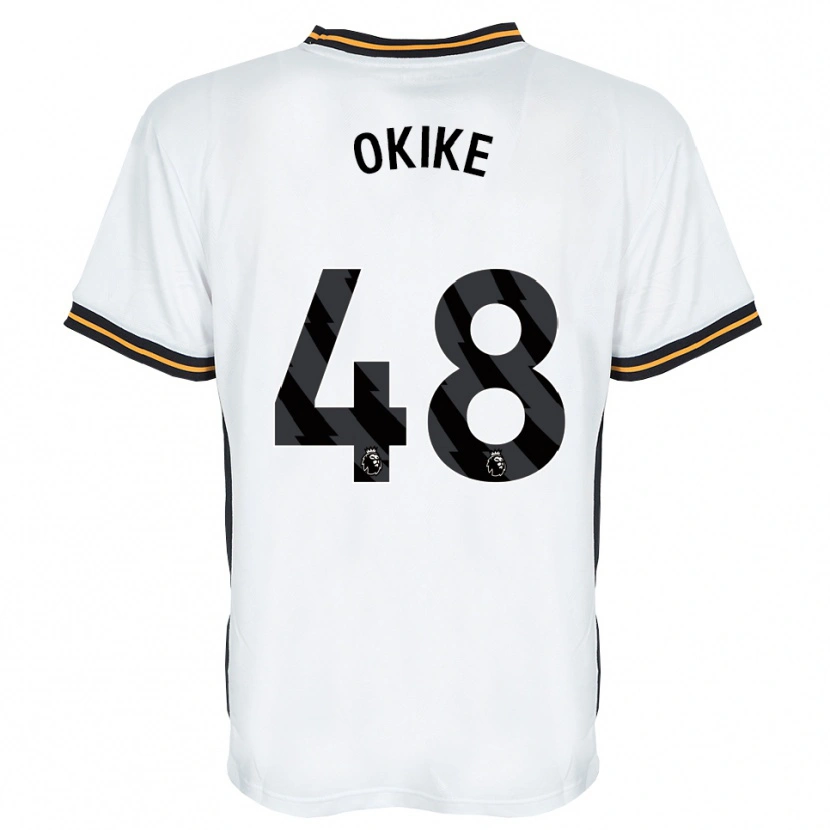 Danxen Herren Calvin Okike #48 Weiß Orange Schwarz Auswärtstrikot Trikot 2026/27 T-Shirt Schweiz