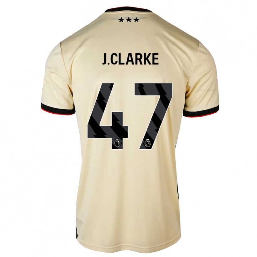 Danxen Herren Jack Clarke #47 Zitronen-Chiffon Schwarz Rot Auswärtstrikot Trikot 2026/27 T-Shirt Schweiz