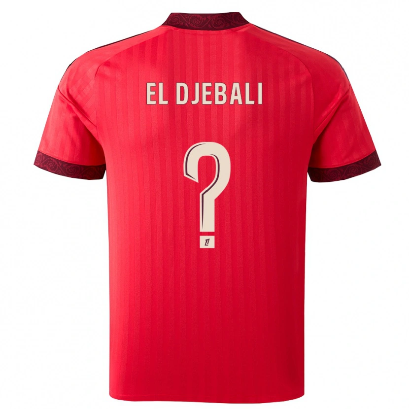 Danxen Herren Chaim El Djebali #0 Burgund Rot Weiß Auswärtstrikot Trikot 2026/27 T-Shirt Schweiz