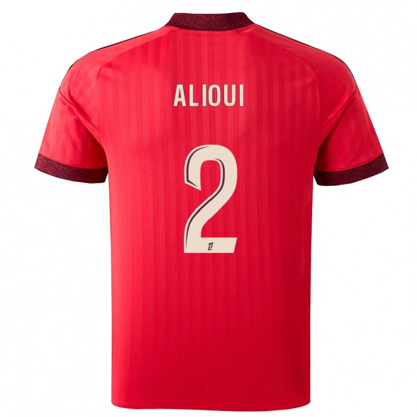 Danxen Herren Adam Alioui #2 Burgund Rot Weiß Auswärtstrikot Trikot 2026/27 T-Shirt Schweiz