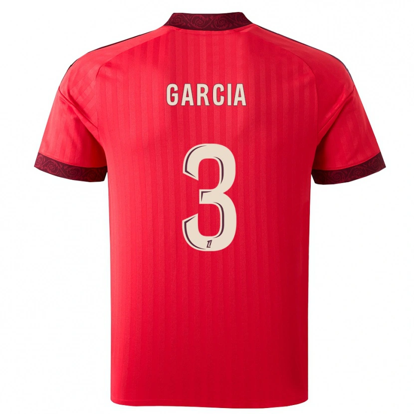 Danxen Herren Angel García #3 Burgund Rot Weiß Auswärtstrikot Trikot 2026/27 T-Shirt Schweiz