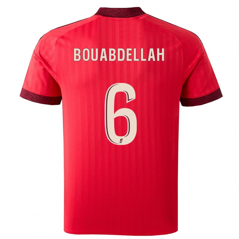 Danxen Herren Jalis Bouabdellah #6 Burgund Rot Weiß Auswärtstrikot Trikot 2026/27 T-Shirt Schweiz