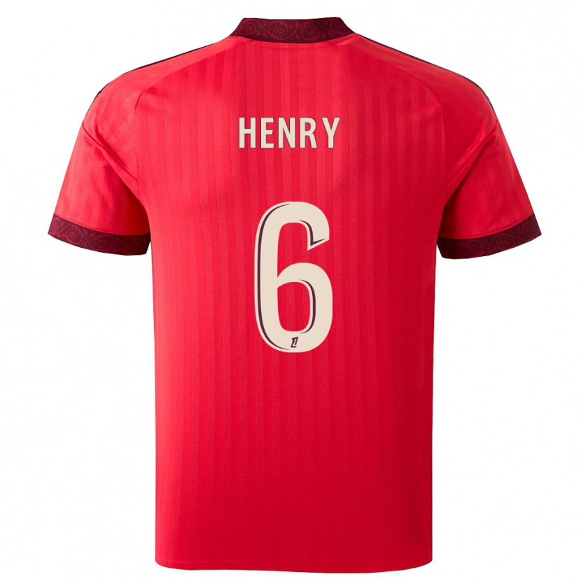 Danxen Herren Amandine Henry #6 Burgund Rot Weiß Auswärtstrikot Trikot 2026/27 T-Shirt Schweiz