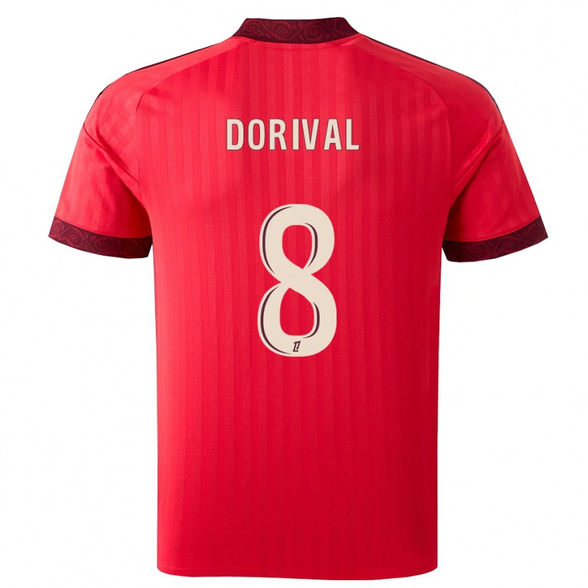 Danxen Herren Pierre Dorival #8 Burgund Rot Weiß Auswärtstrikot Trikot 2026/27 T-Shirt Schweiz