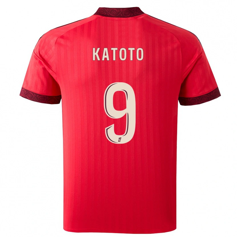 Danxen Herren Marie-Antoinette Katoto #9 Burgund Rot Weiß Auswärtstrikot Trikot 2026/27 T-Shirt Schweiz