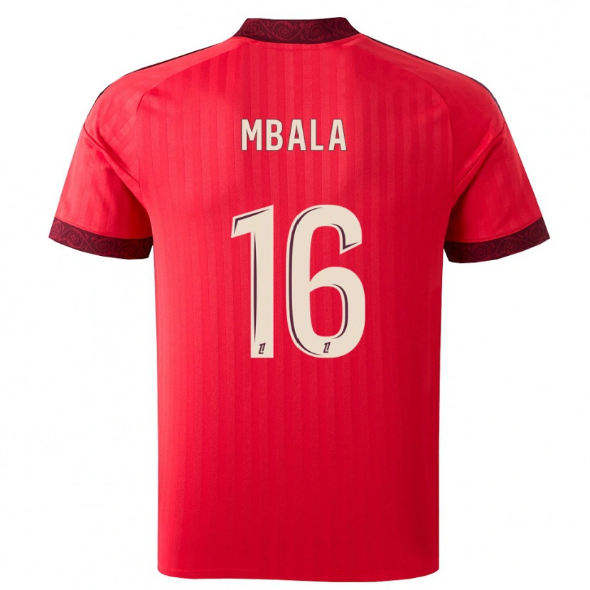Danxen Herren Joël Mbala #16 Burgund Rot Weiß Auswärtstrikot Trikot 2026/27 T-Shirt Schweiz