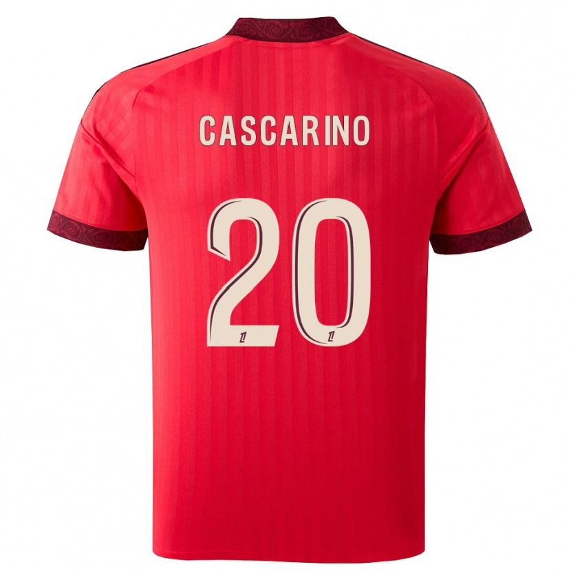 Danxen Herren Delphine Cascarino #20 Burgund Rot Weiß Auswärtstrikot Trikot 2026/27 T-Shirt Schweiz