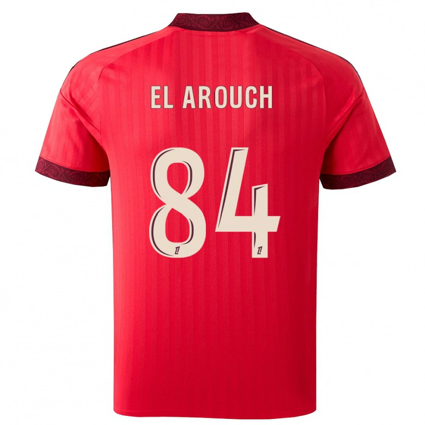 Danxen Herren Mohamed El Arouch #84 Burgund Rot Weiß Auswärtstrikot Trikot 2026/27 T-Shirt Schweiz
