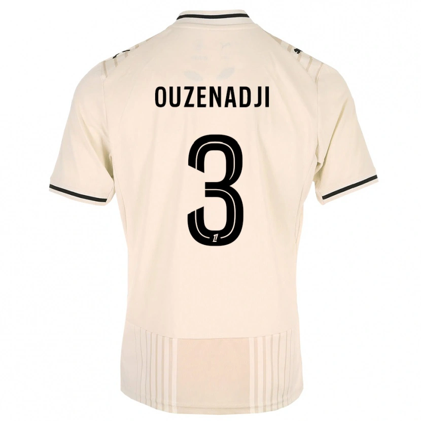 Danxen Herren Anis Ouzenadji #3 Altgold Schwarz Antikweiß Auswärtstrikot Trikot 2026/27 T-Shirt Schweiz