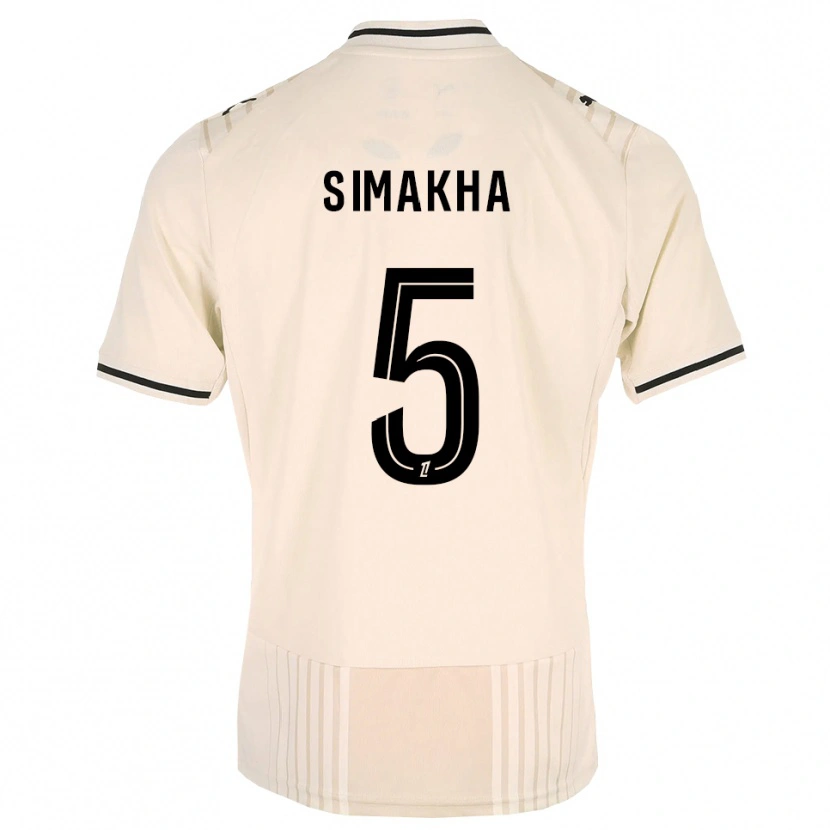 Danxen Herren Lassana Simakha #5 Altgold Schwarz Antikweiß Auswärtstrikot Trikot 2026/27 T-Shirt Schweiz