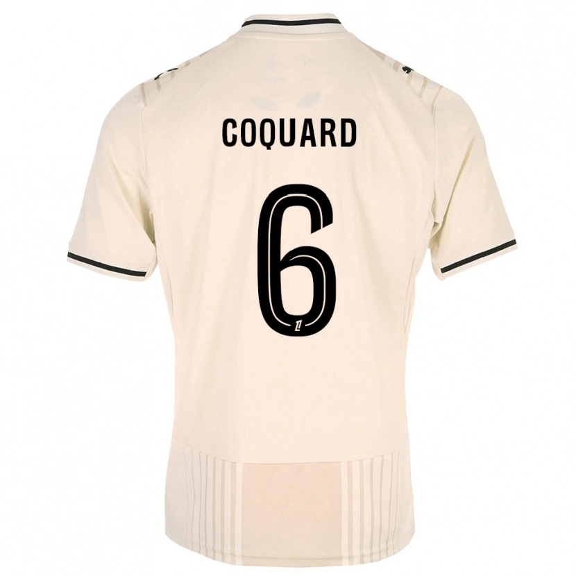Danxen Herren Alexis Coquard #6 Altgold Schwarz Antikweiß Auswärtstrikot Trikot 2026/27 T-Shirt Schweiz