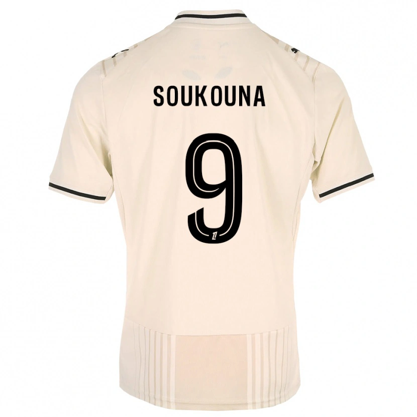Danxen Herren Idrissa Soukouna #9 Altgold Schwarz Antikweiß Auswärtstrikot Trikot 2026/27 T-Shirt Schweiz