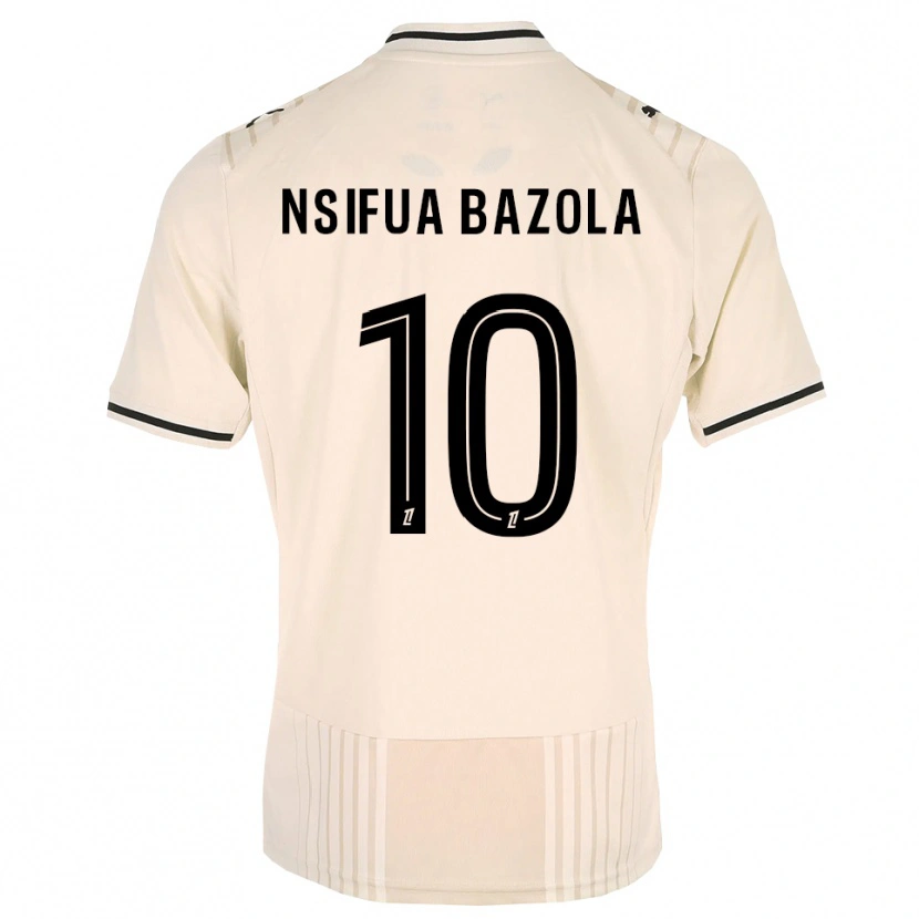 Danxen Herren Preston Nsifua Bazola #10 Altgold Schwarz Antikweiß Auswärtstrikot Trikot 2026/27 T-Shirt Schweiz