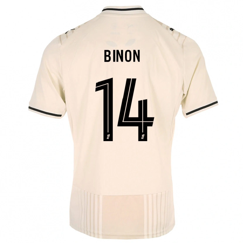 Danxen Herren Théo Binon #14 Altgold Schwarz Antikweiß Auswärtstrikot Trikot 2026/27 T-Shirt Schweiz