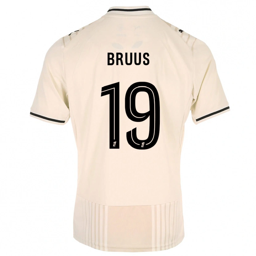 Danxen Herren Andreas Bruus #19 Altgold Schwarz Antikweiß Auswärtstrikot Trikot 2026/27 T-Shirt Schweiz