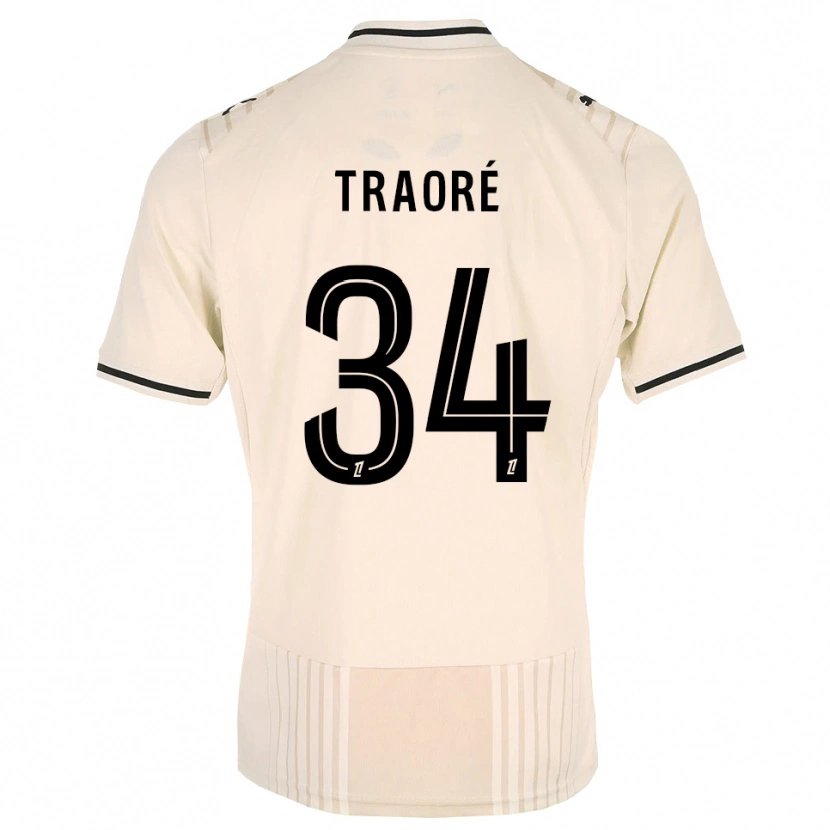 Danxen Herren Ibrahim Traoré #34 Altgold Schwarz Antikweiß Auswärtstrikot Trikot 2026/27 T-Shirt Schweiz