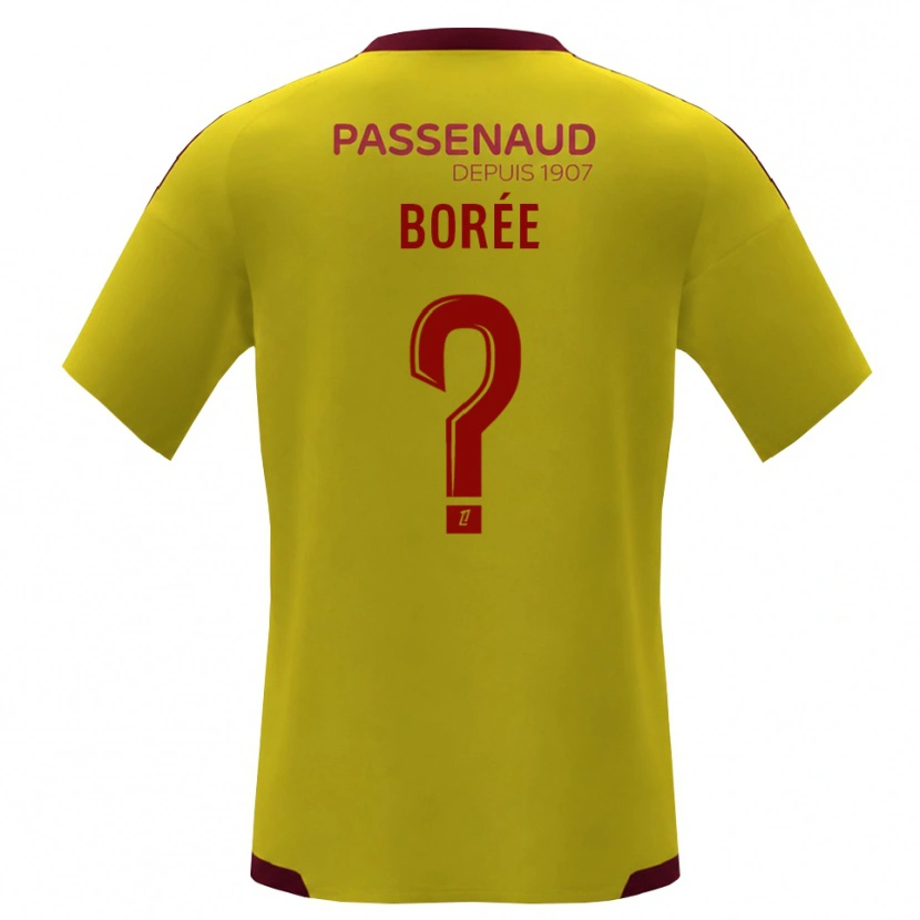Danxen Herren Nino Borée #0 Gelb Rot Grün Auswärtstrikot Trikot 2026/27 T-Shirt Schweiz